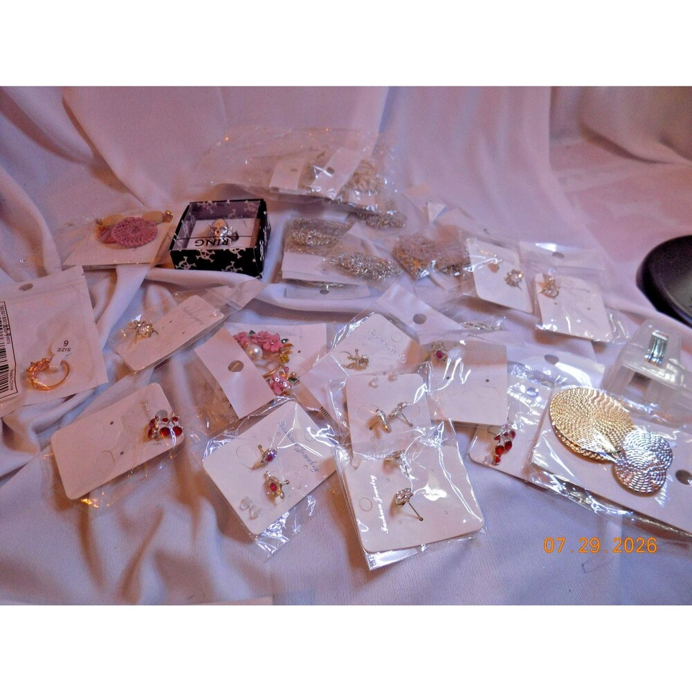 Lot of new costume fashion jewelry resale wholesale